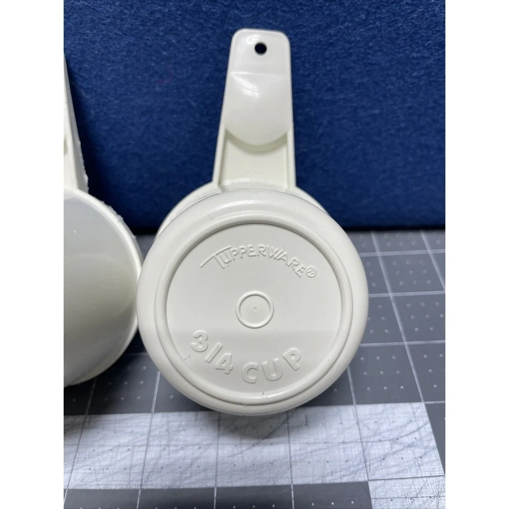 Tupperware #761 #762‎ #763 White Measuring Cup REPLACEMENT 2/3 3/4 1 Cup